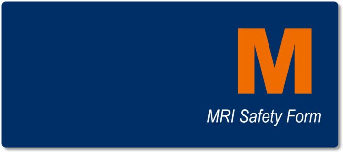 MRI safety form icon